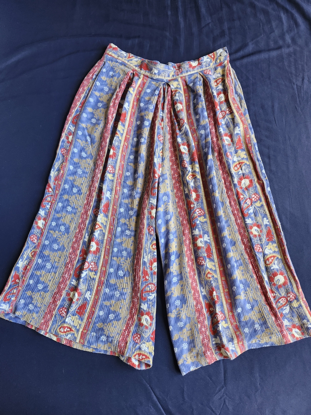 Boho Wide-Leg Capris